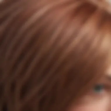Texture and Material Insights Detailed view of the texture and material of a synthetic wig.