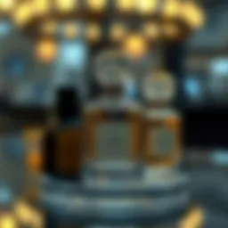 Elegant portable perfume holder display