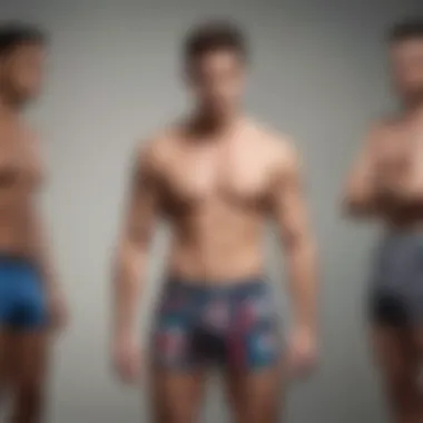 A collection of uniquely designed custom boxers