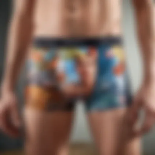 Vibrant custom boxers with face prints