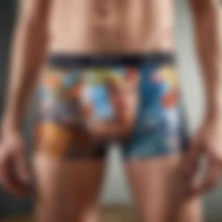 Vibrant custom boxers with face prints