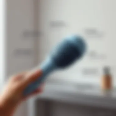 An infographic showing the benefits of using a silicone scalp massager for hair and scalp health.