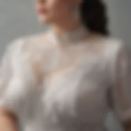 Elegant plus size blouse with intricate detailing