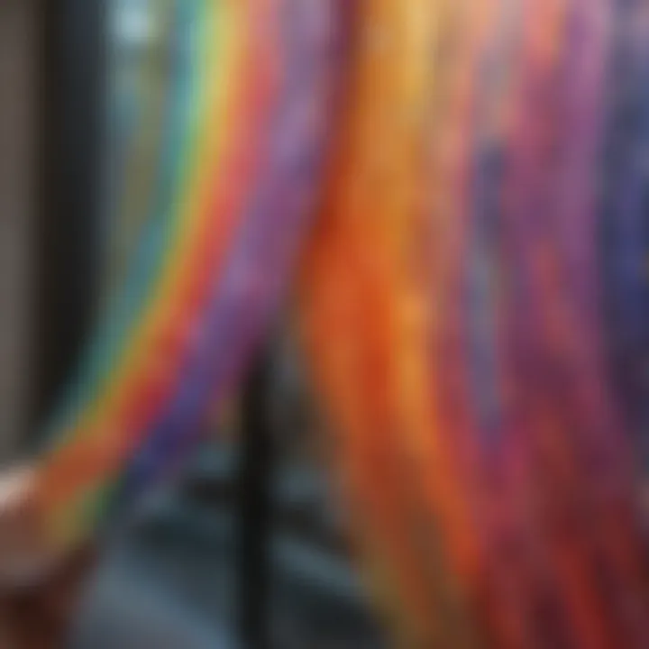 Vibrant rainbow patterns on window film reflecting light