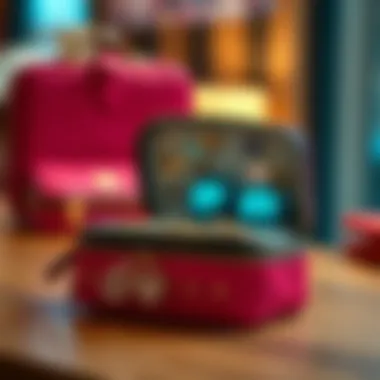 Compact travel jewelry organizer with zippers, perfect for on-the-go style