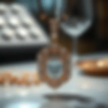 Luxurious iced pendant showcasing intricate diamond setting