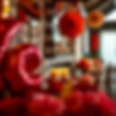 Stylish plaid decorations blending with floral elements