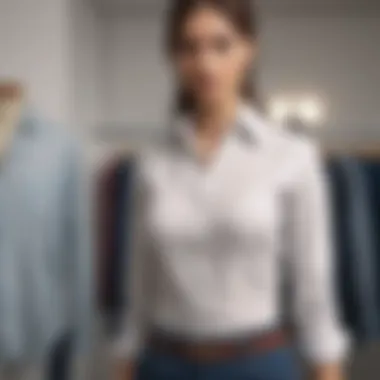 A well-fitted shirt on a mannequin illustrating importance of fit.