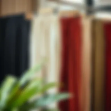 Elegant display of ribbed lounge pants showcasing different colors and textures