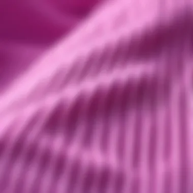 Close-up of ribbed fabric highlighting the intricate texture and quality