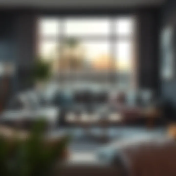 Contemporary living space featuring stylish sectional couch throw cover