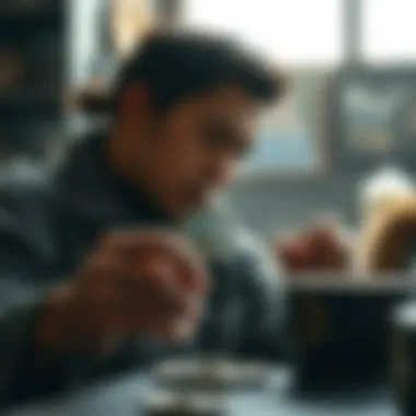 Artisan crafting locket glass with precision