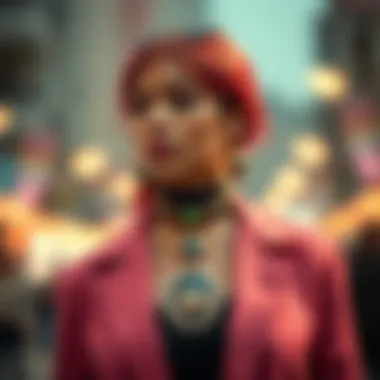 Stylish outfit featuring locket glass jewelry