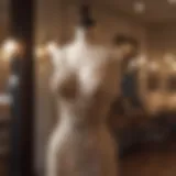 Elegant display of a sexy string dress on a mannequin