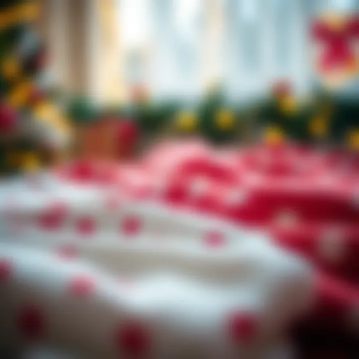 Fabric Choices for Holiday Pajamas Variety of fabric types for holiday sleepwear