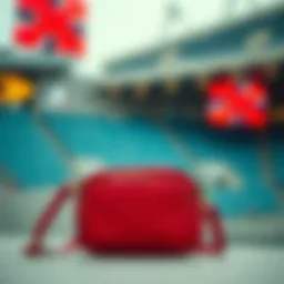 A stylish stadium crossbody bag showcasing its sleek design