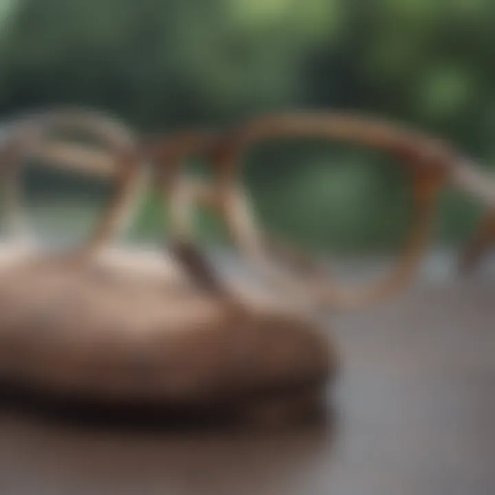 Eco-friendly eyeglass holder made from sustainable materials