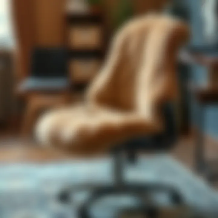 Maintenance Made Easy: Caring for Fur Chair Covers Care instructions for maintaining fur desk chair covers.