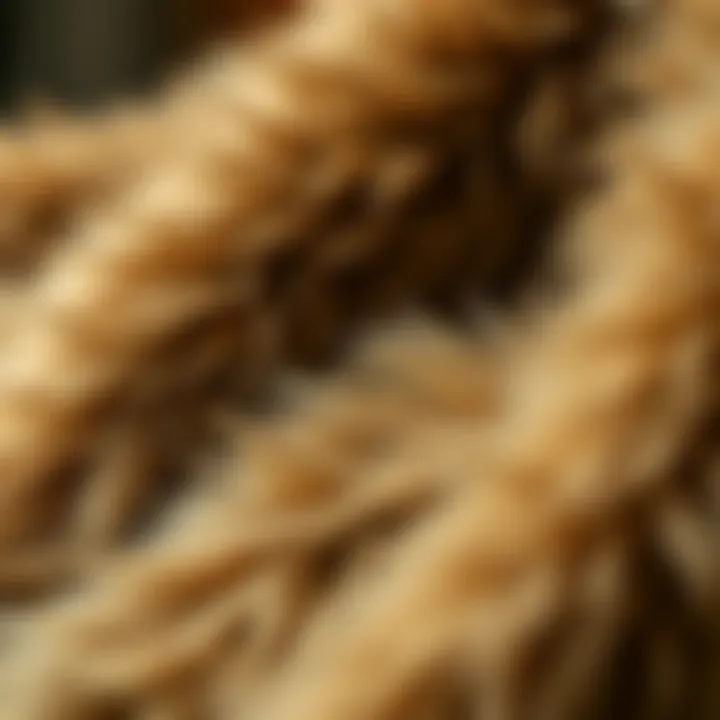 Sustainable Elegance: Eco-Friendly Fur Textures Close-up of eco-friendly fur fabric showcasing texture.