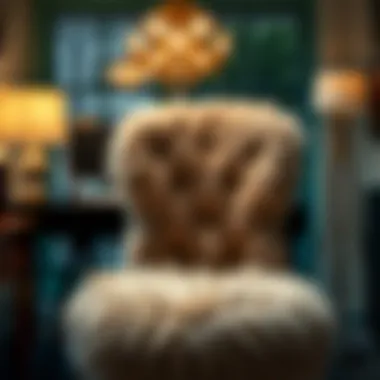 A Touch of Luxury: Fur Desk Chair Covers Luxurious fur desk chair cover enhancing office aesthetics.