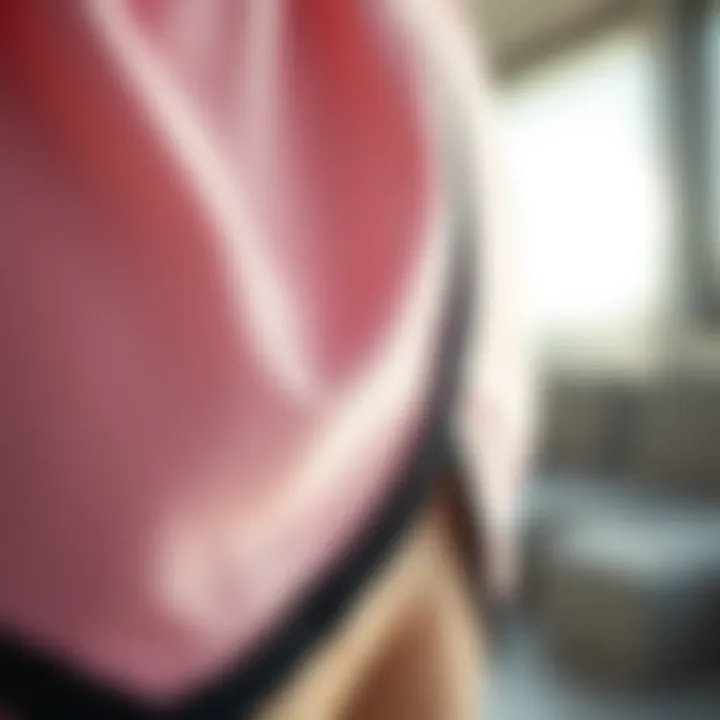 Close-up of innovative fabric technology used in fitness shorts