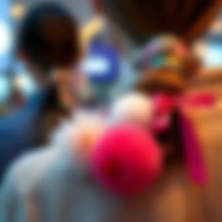 Ponytail holder displayed with fashion accessories for styling inspiration