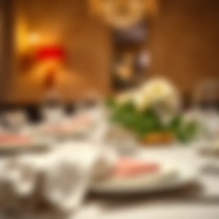 Beautifully Arranged Table Setting A beautifully arranged table setting featuring luxury disposables