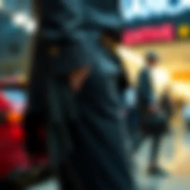 Elegant fringed details on tailored trousers