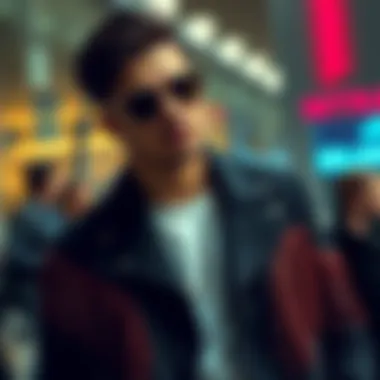 Stylish fringed accessories complementing a modern outfit