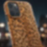 Stylish cheetah print phone case on an iPhone 12 Pro Max