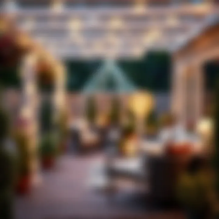 Sophisticated Patio Designs Stylish patio adorned with various designs of solar fairy lights