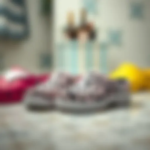 Diverse Colors and Patterns in Shower Clogs Elegant shower clogs showcasing diverse colors and patterns