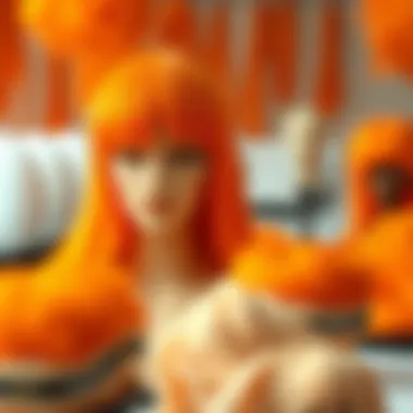 Quality Materials Behind Bright Orange Wigs Materials commonly used in the making of bright orange wigs